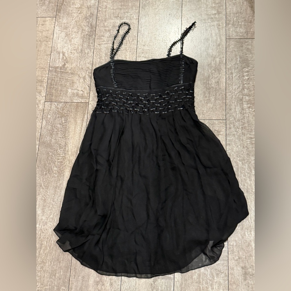 Max studio special edition silk black dress